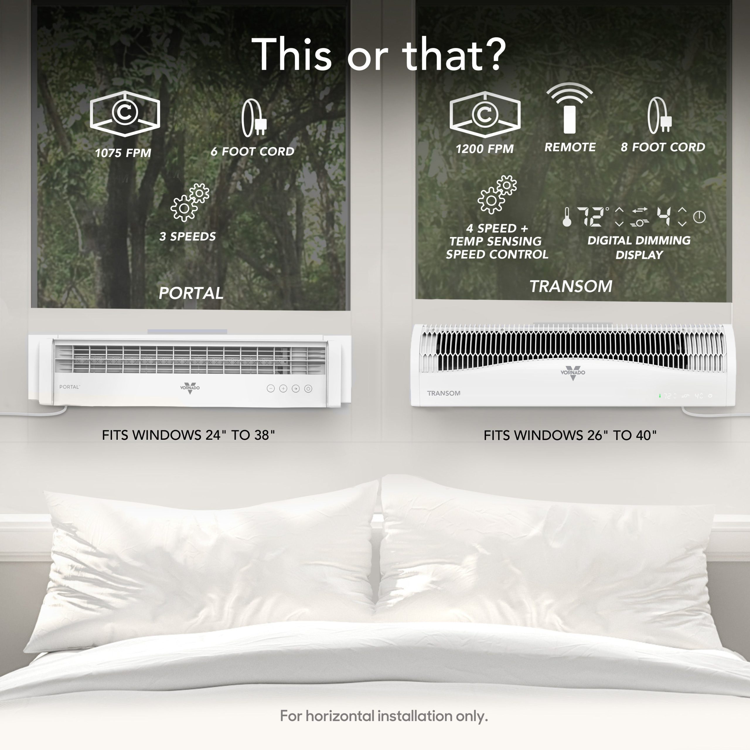 PORTAL® Whole Room Large Window Fan - Image 21